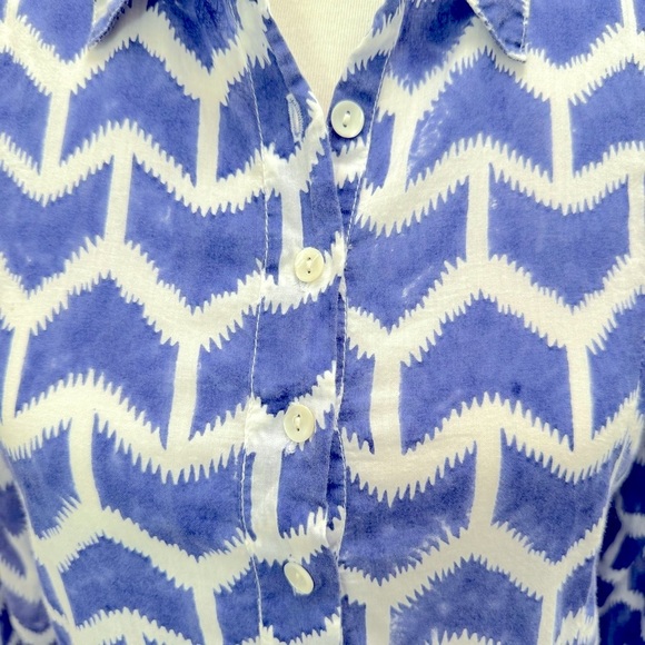 Original Roberta Roller Rabbit 100% Cotton Voile Dress Blue SM - Picture 7 of 13